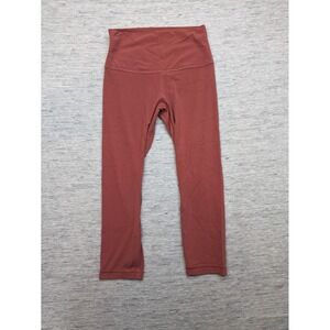 Lululemon Women Align HR Crop 21" LW6BGGS Pink Size 6 Active Yoga‎ Walking
